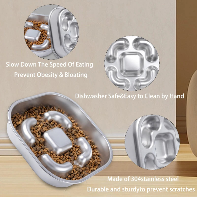 Pawfect Slow Feeder - Steel Bowl