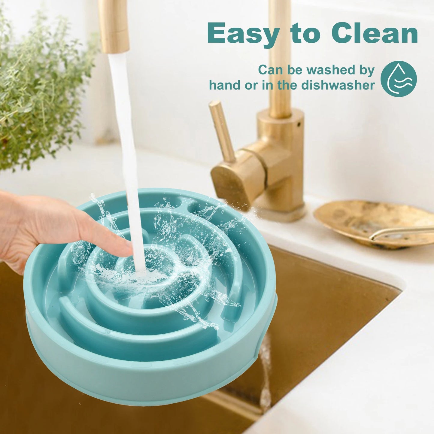 No-Gulp Fun Bowl - Anti-Choke Design