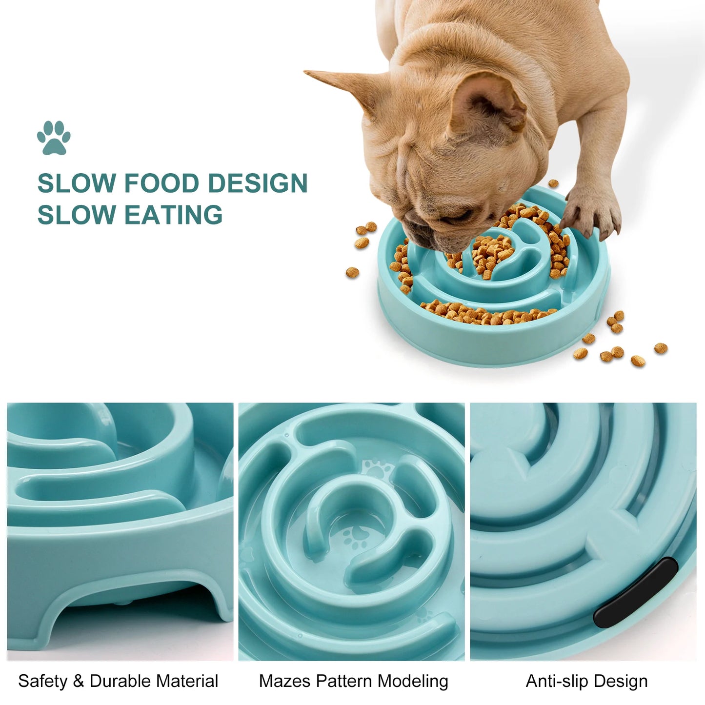 No-Gulp Fun Bowl - Anti-Choke Design