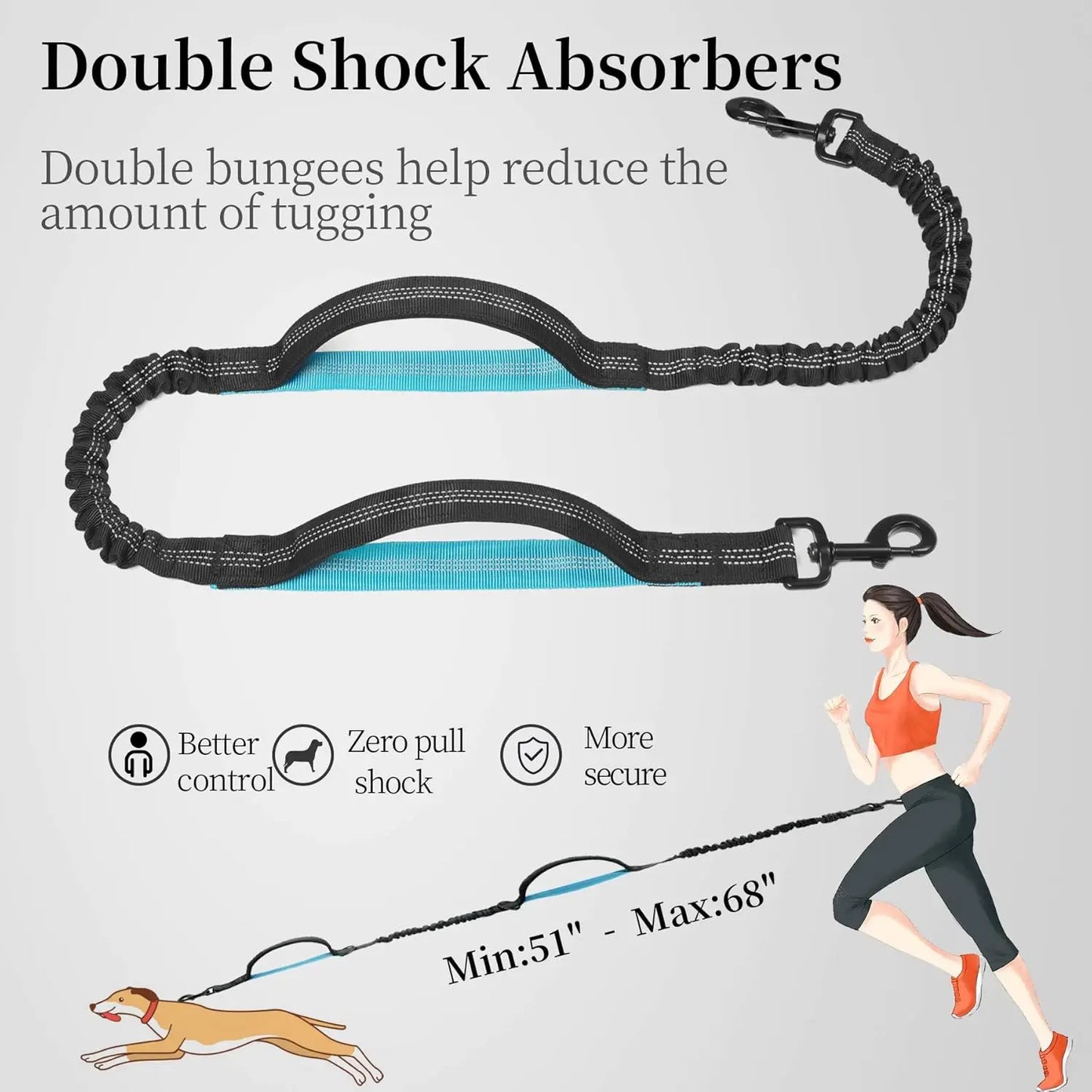 Active Dog Leash - Walk, Run, Jog Hands-Free